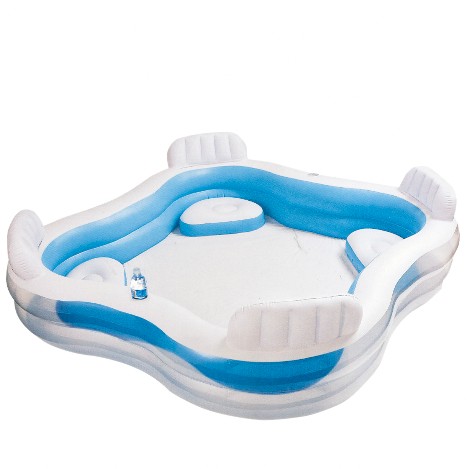 alberca inflable con asientos