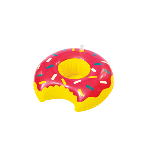 figura inflable para vaso en forma de dona